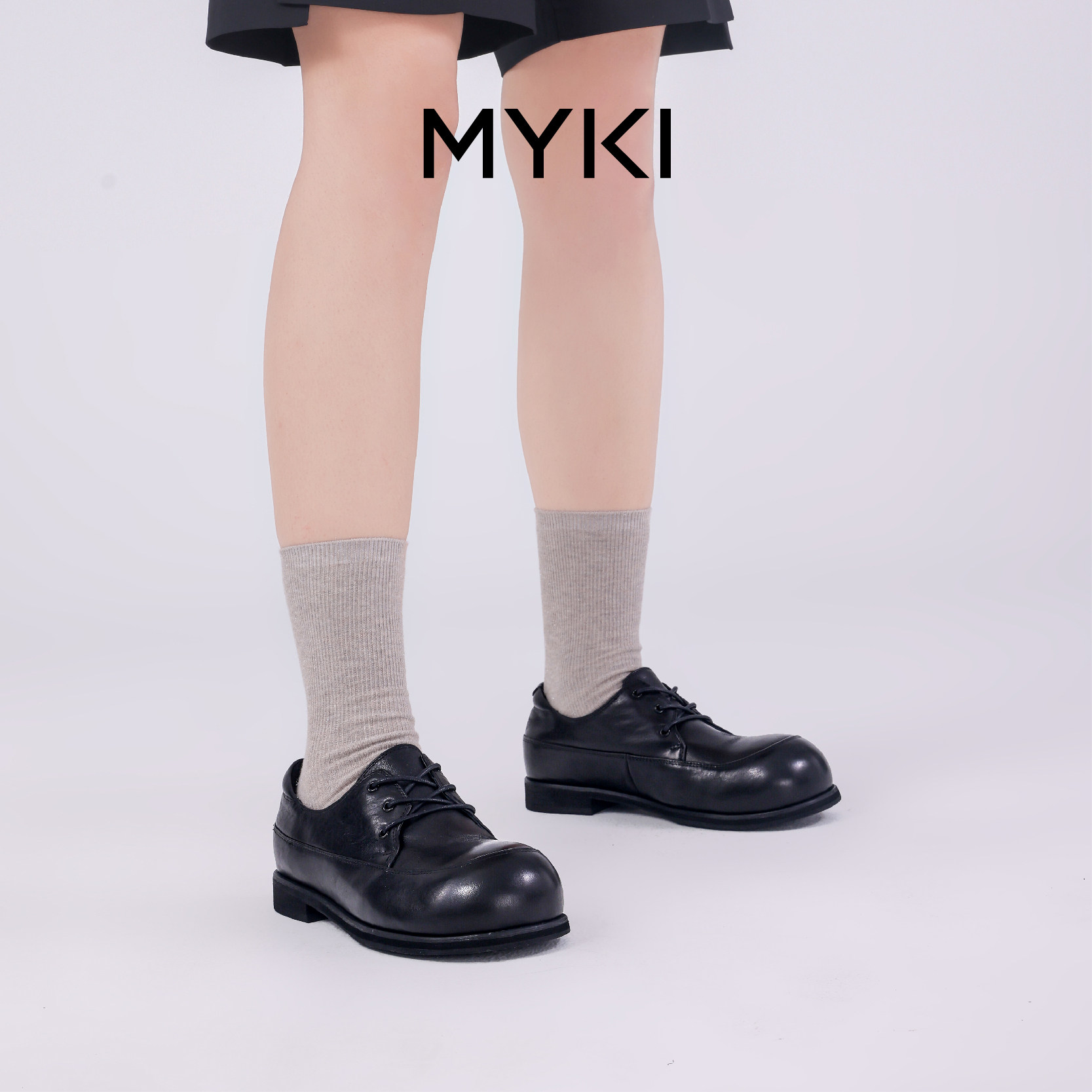 MYKI2025秋季新款真皮乐乐福鞋（豆豆鞋）