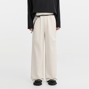 伯爵卓尔奥莱店男装 25春夏季设计感宽松直筒休闲裤韩版潮流裤子
