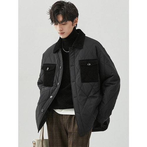 伯爵卓尔男士秋冬宽松加厚棉衣