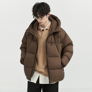 伯爵卓尔outlet奥莱店冬季超厚实面包羽绒服男士短款加厚鸭绒外套