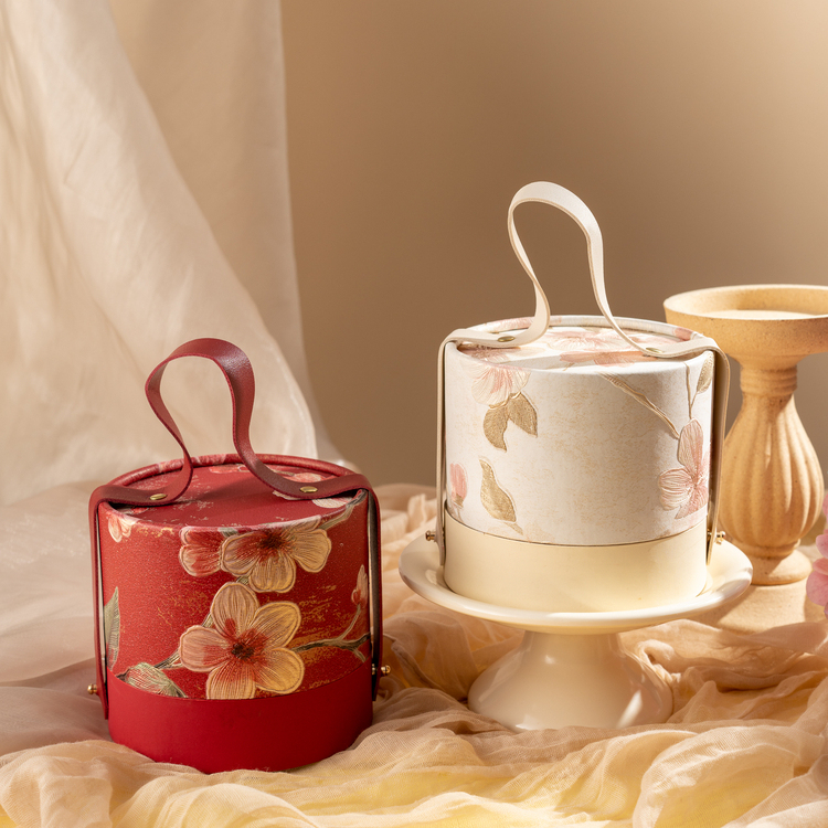 新款伴手礼盒高级生日礼品盒结婚喜糖盒免折叠伴手礼中式手提包装