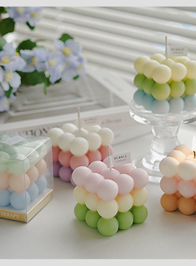 女神款香氛手工蜡烛创意高级感伴手礼candle造型魔方香薰蜡烛礼盒