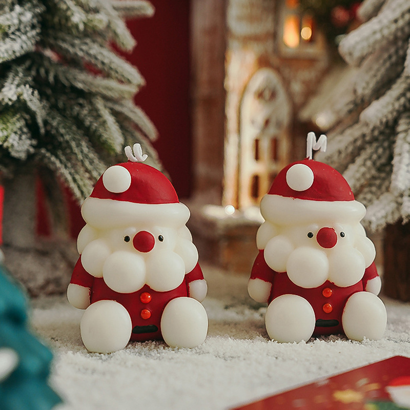 圣诞老人香薰蜡烛手工氛围感香氛