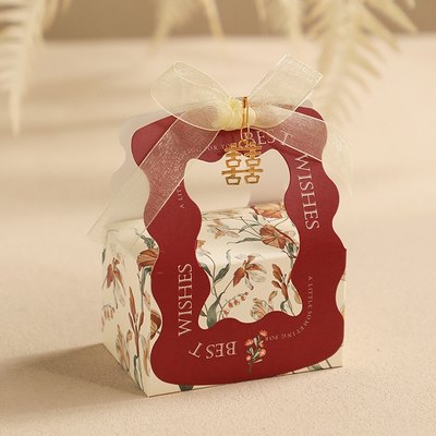 创意结婚喜糖盒子2023新款欧式婚礼伴手礼糖果包装袋子高级感礼盒