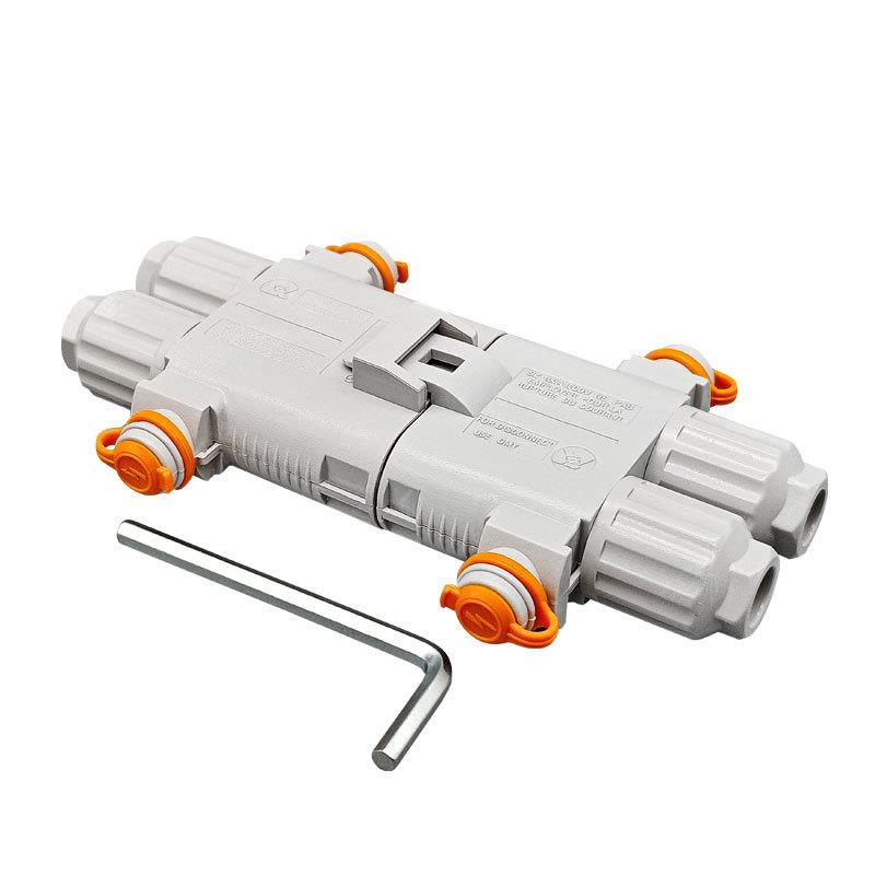 深度防水16平100A大电流货车防脱免压免焊12V24V驻车空调公母插头