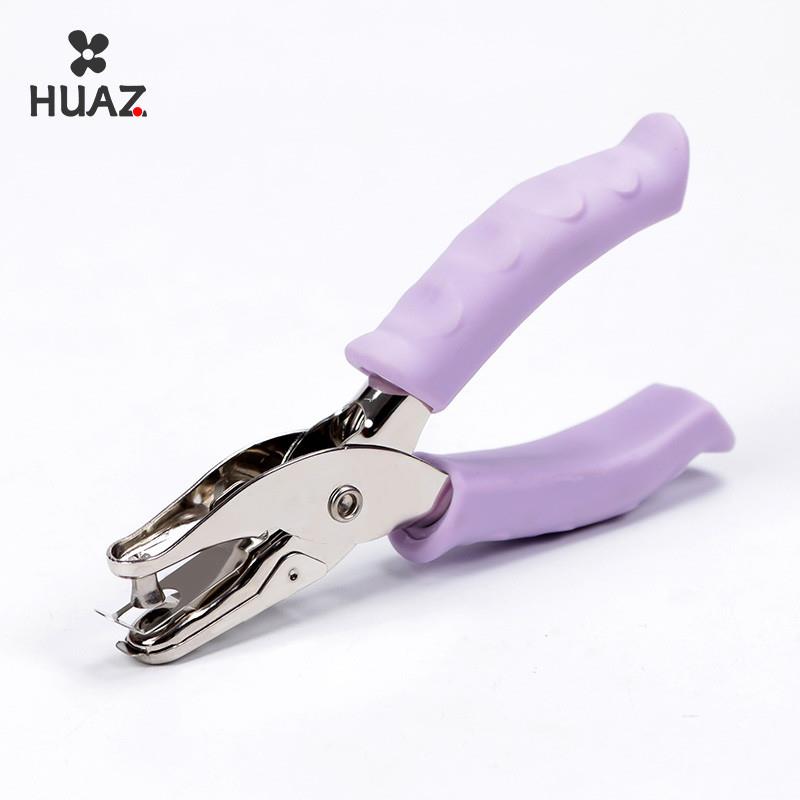 单孔打孔器卡片打孔机小型手握热缩片打洞机a4活页本打孔器圆环孔