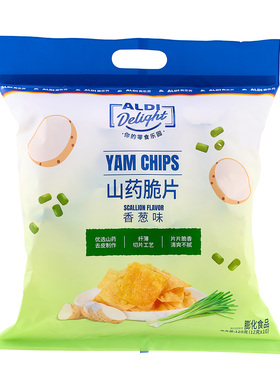 上海奥乐齐 ALDI Delight 山药脆片 12gX10包装 网红超市零食代购