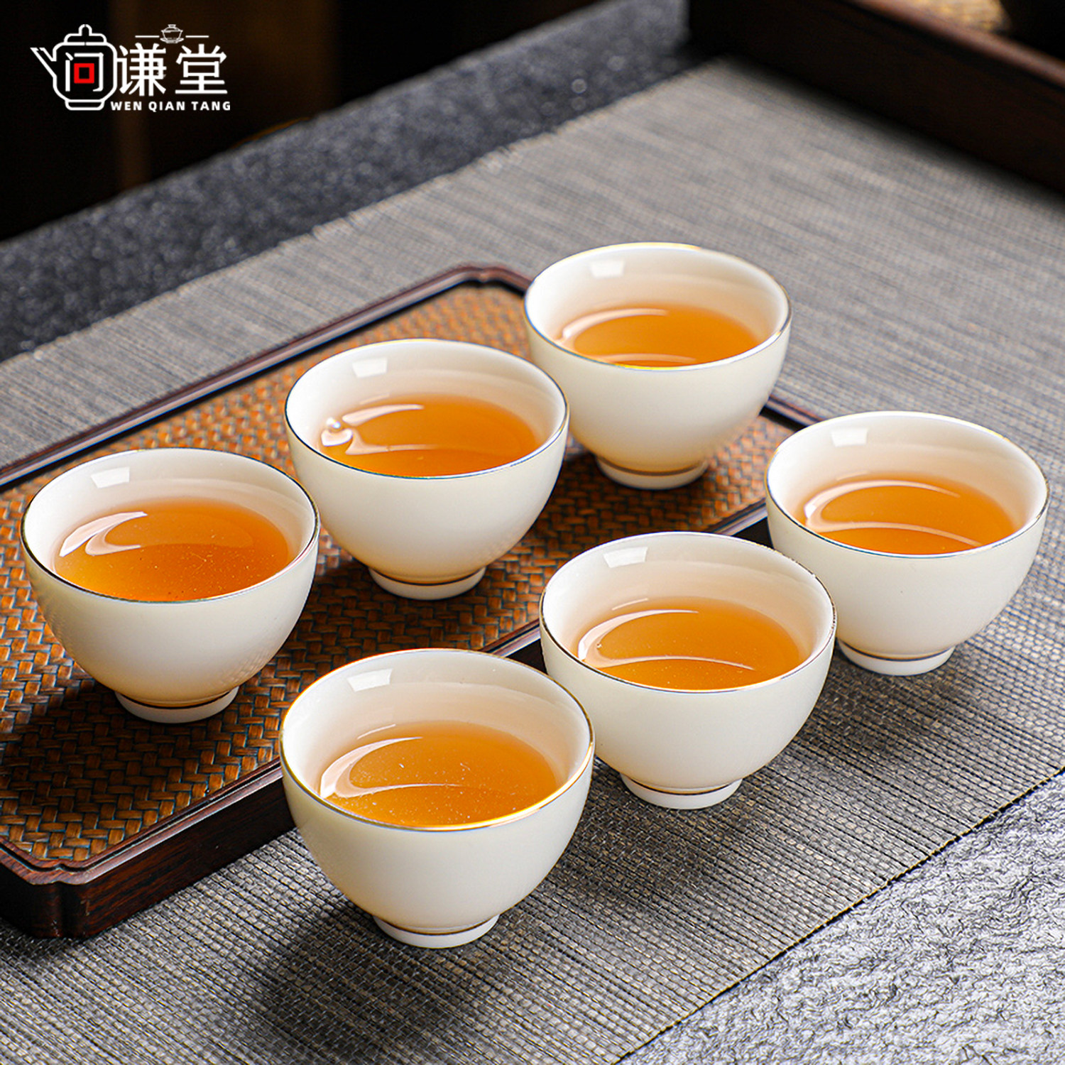 加厚骨瓷功夫茶小茶杯6只套装茶具茶碗品茗杯陶瓷德化羊脂玉白瓷,餐饮具,茶杯,淘宝优惠券,粉丝福利购,淘宝优惠卷