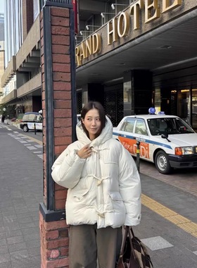 韩国原单Theable25冬季新款时尚百搭宽松显瘦连帽羽绒服女面包服