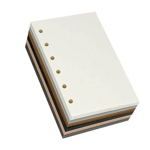 A7M5内页活页本手帐本子替换内芯空白彩色活页纸已打孔