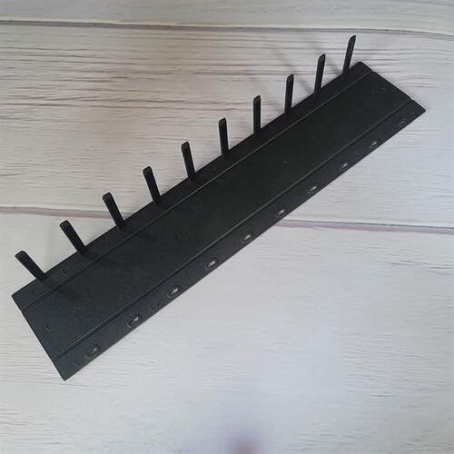 装订夹条黑色装订夹3MM-36MM压条10孔塑料夹条3MM 5MM 7.5MM 10MM