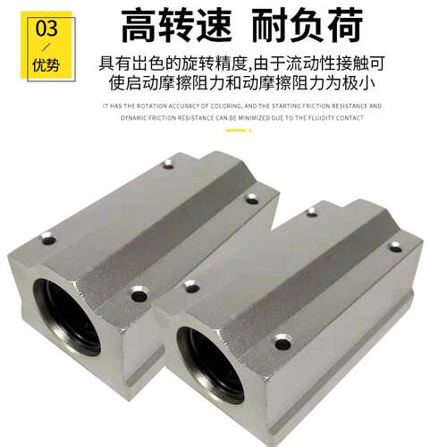 加长箱式轴承直线滑块SCS8 10 12 16  20 25 30 35 40 50 60LUU