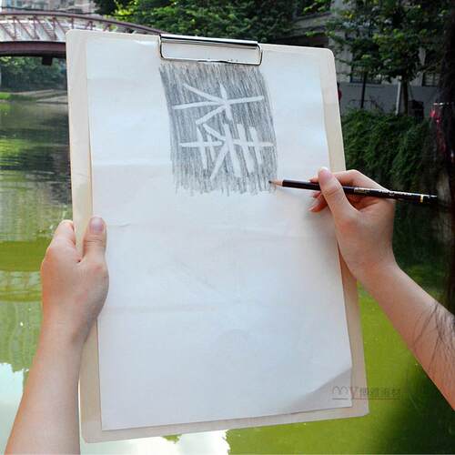 木质速写板美术生专用8K8开  素描写生画 画板八开 a3画 画夹6K小