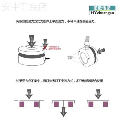 恒远微型平面称重压力传感器高精度测力重量传感器模块冲击力拉力