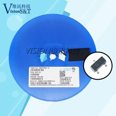 CJ长电原装 MMBT5551 G1 5401 2L SOT-23 贴片三极管 (3000只/盘)