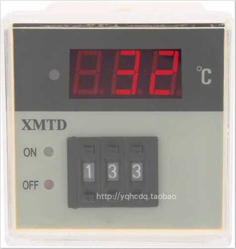 温控仪XMTD-2001温度拨码设置调节数字显示K E PT100 输入72*72mm