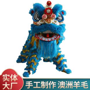 新款舞狮南狮道具鹤装佛装狮双人舞狮子头醒狮成人服装狮头套装