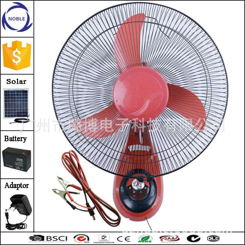 热销16寸直流壁扇直流电风扇太阳能壁扇DC12V壁扇