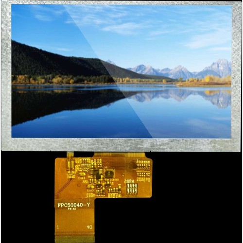 5寸TFT液晶屏  普清高亮分辨率480X272  40PIN 彩色液晶屏