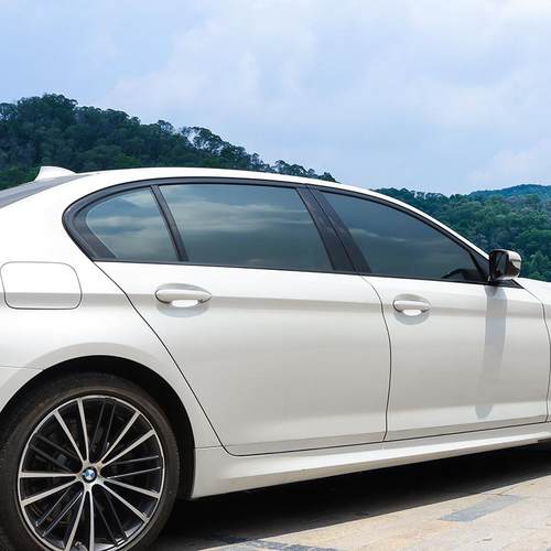 适用于宝马新5系18-21款530liG38车身黑亮条装饰配件改装车窗饰条