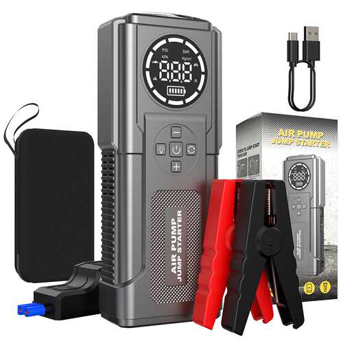 汽车应急启动电源气泵一体机jump starter with air compressor