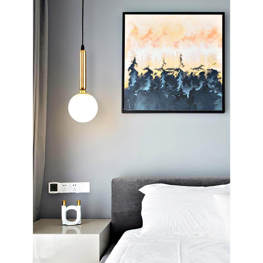 4I现代简约卧室床头长线小吊灯美式创意个性走廊过道阳台玄关入户