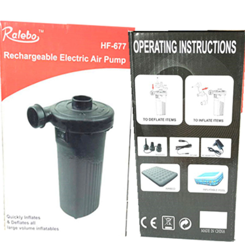 蓄电充气泵12V/110V~240V小型电动抽气泵打气车载双缸