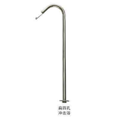 SPA冲击淋浴喷头鸭嘴杆冲击器水锤喷头水疗按摩万向设备不锈钢