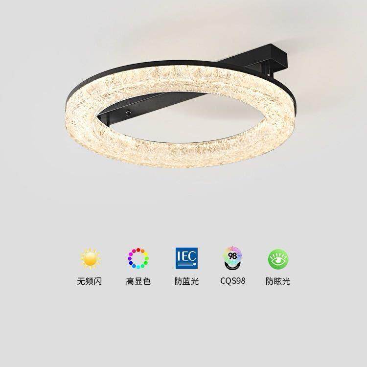 意式极简全铜树脂客厅灯大气设计师2024新款现代简约主卧室吸顶灯