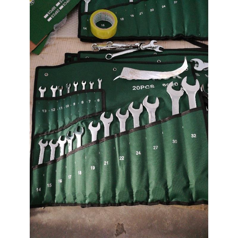 两用扳手套装6-32常用全套工具整套机修汽修专用一头梅花一头开口