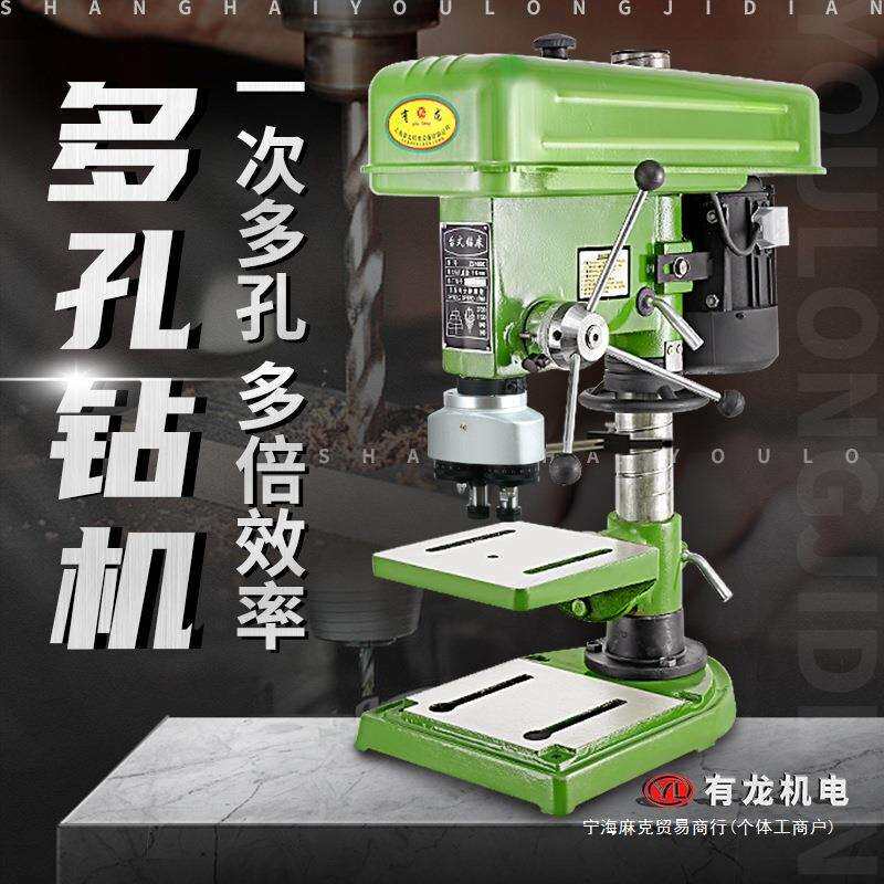 两用钻孔机台式多轴攻丝机双头钻床数控工业台钻可调钻攻多头双轴