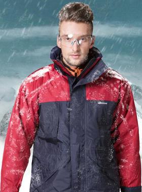 代尔塔405321ALASKA新雪丽低温防寒服时尚拼接低至-26°C可穿黑红