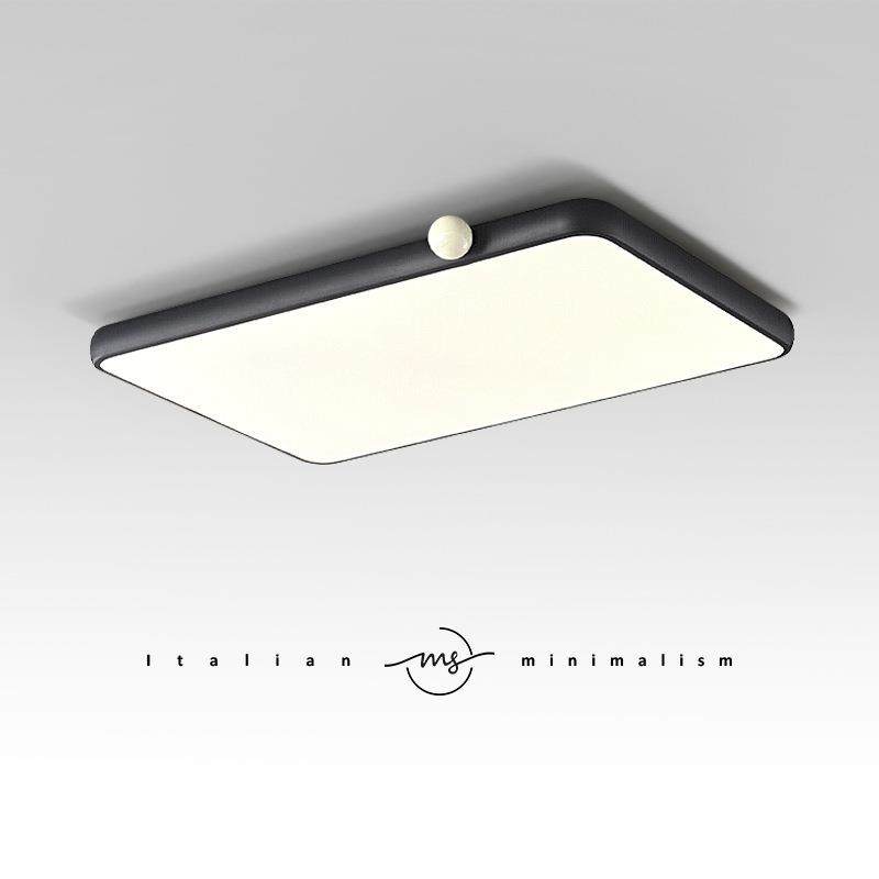 意式极简客厅吸顶灯现代简约大气护眼LED新款创意长方形主灯