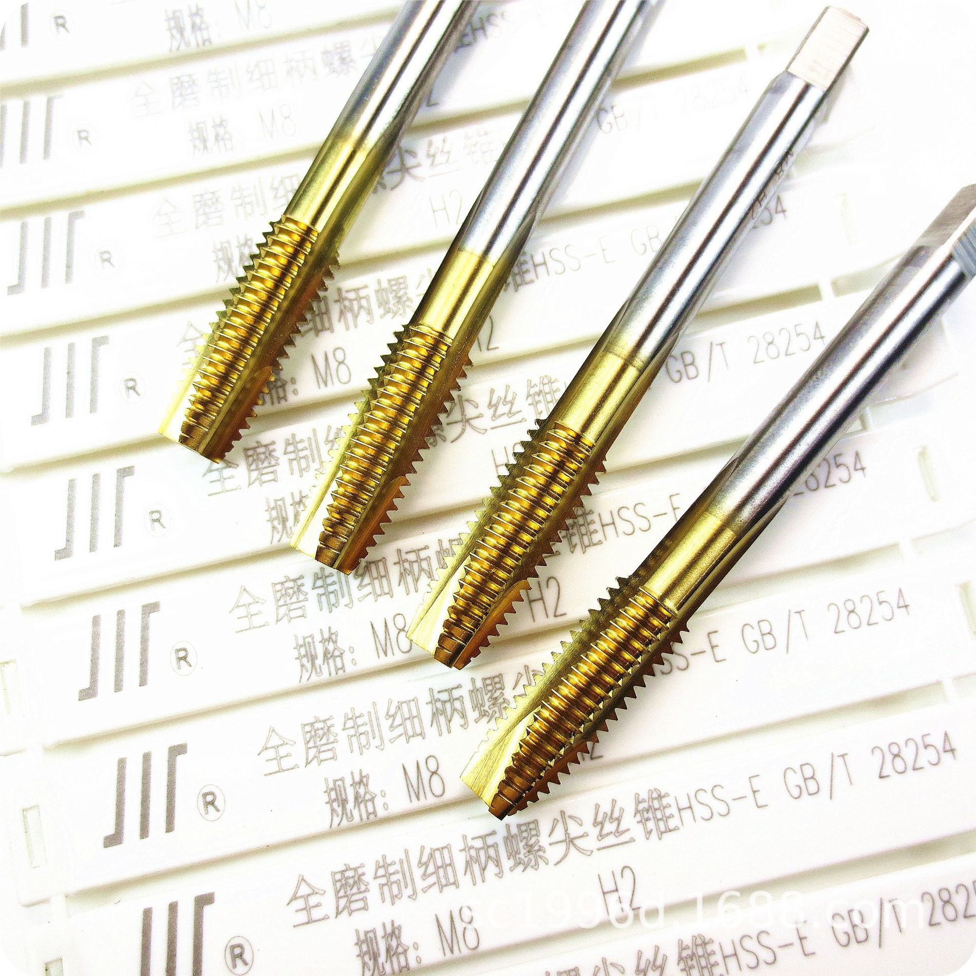 成量全磨制细柄螺尖丝锥HSS-E先端镀钛丝锥:M8-H2