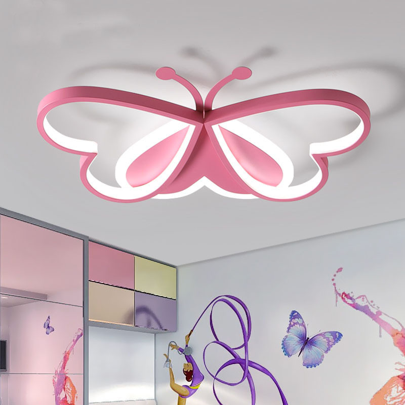 儿童房灯led吸顶灯简约现代创意个性化卧室灯蝴蝶款男孩女孩房灯