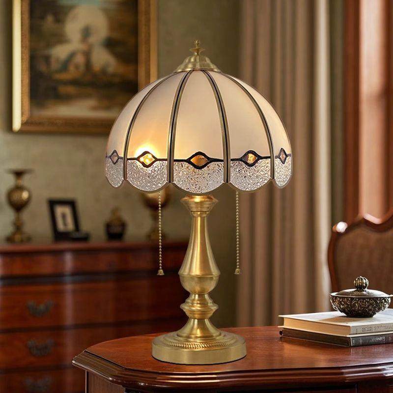 美式台灯欧式法式复古卧室床头灯创意全铜摆件温馨奢华书房客厅灯