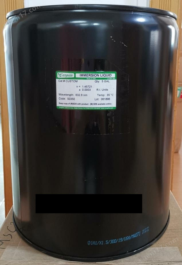 Cargille标准浸入液桶装50350
