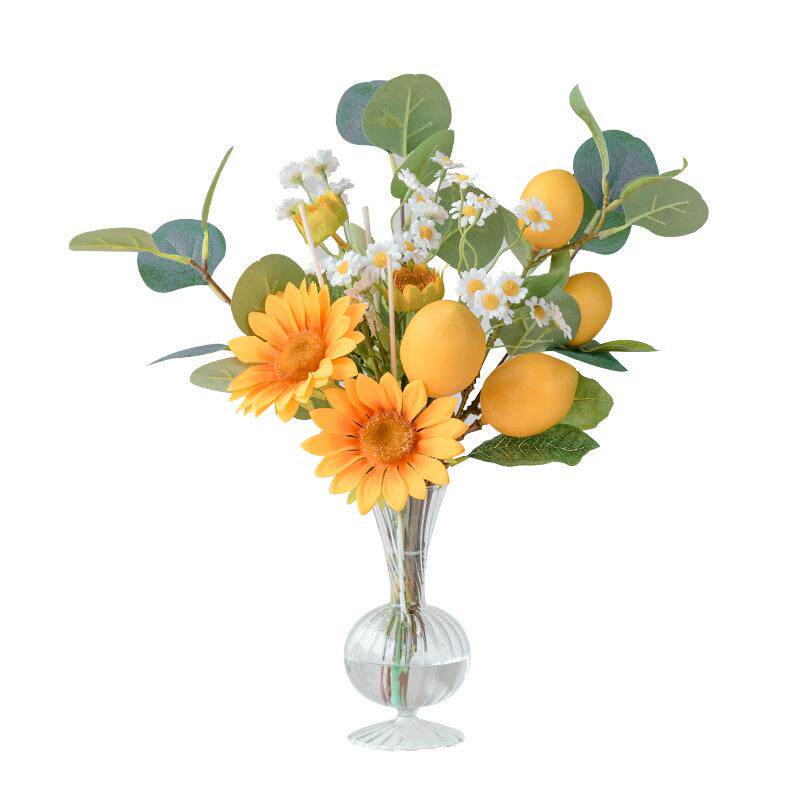 小清新花束假花餐桌摆花仿真花摆件装饰绢花室内花香型持久扩香香