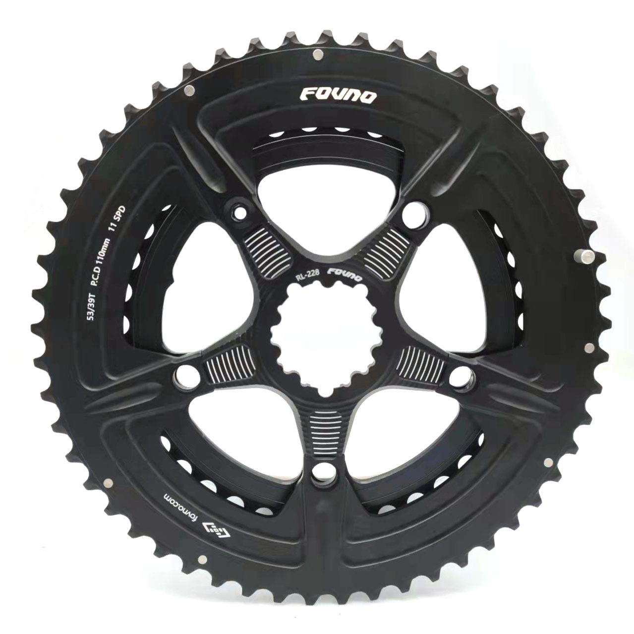 FOVNO公路自行车双盘110bcd5爪50-34T52-36T53-39T自行车双盘