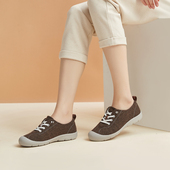 日系软底女鞋 1054 休闲不累脚中老年鞋 春秋季 舒适防滑一脚蹬妈妈鞋