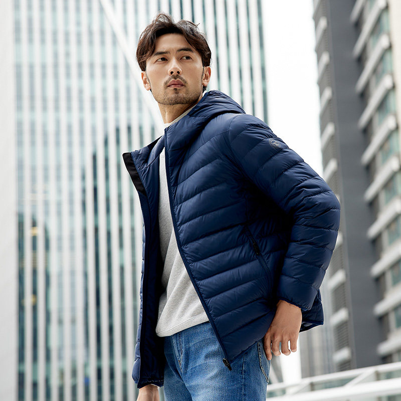 【经典款】坦博尔轻薄羽绒服男款冬季连帽时尚短款休闲休闲外套