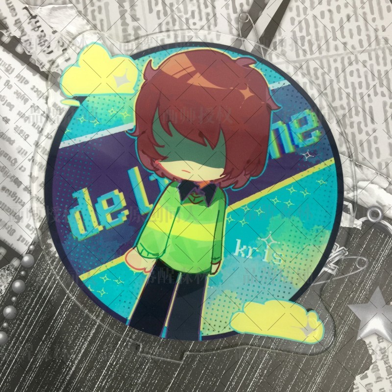 三角符文吧唧徽章立牌色纸钥匙扣