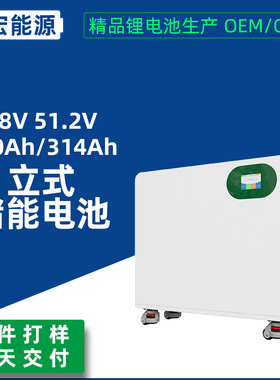 51.2V314Ah家庭储能电池立式壁挂家用储能电池16.07kwh落地式储能