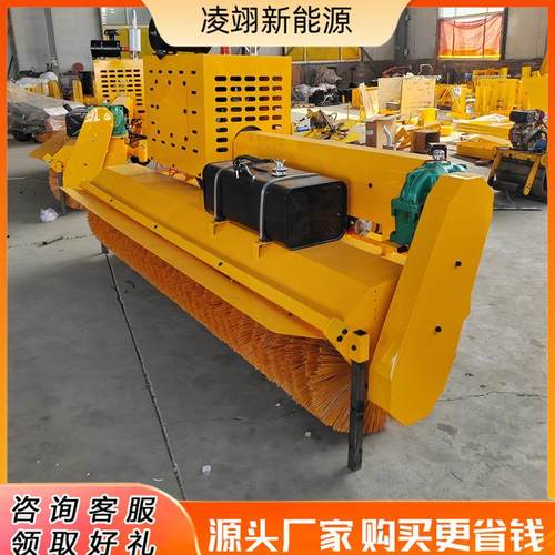 车载式除雪滚刷 市政道路可拆卸清雪刷装载机加装扫雪刷