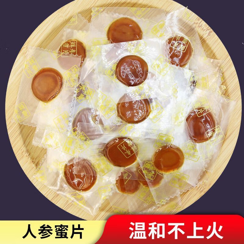 实惠装长白山人参蜜片即食鲜人参片椴树蜜人参片手工袋装正官柳正