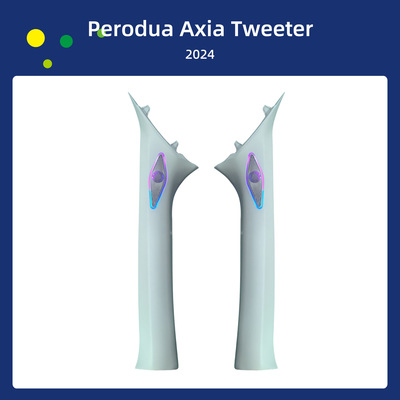 汽车高音喇叭氛围灯适用于Perodua Axia Tweeter-2024