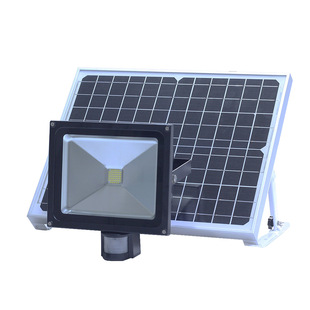 光健30W太阳能庭院灯投光灯红外线人体感应灯太阳能节能