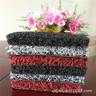 PVC钉底防滑入户门丝圈地垫地毯 加厚汽车进门入户脚垫 家用