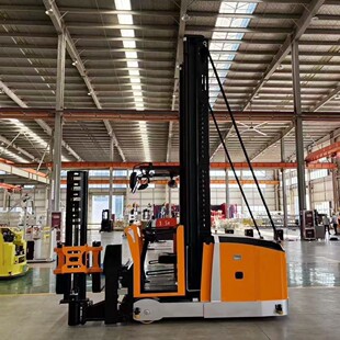普尔夫三向叉车人上行1吨VNA叉车前移电动堆高车堆垛车托班升降机