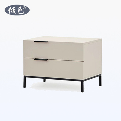 创意设计床头柜意式极简铁艺储物柜北欧现代简约床头收纳柜cabine